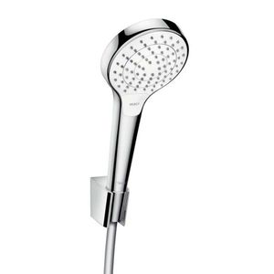 HANSGROHE Croma Select S Set sprchové hlavice, 4 proudy, držáku a hadice 1, 25 m, bílá/chrom 26421400 obraz