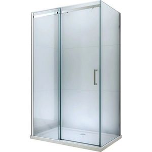 MEXEN/S OMEGA sprchový kout 140x80, transparent, chrom 825-140-080-01-00 obraz