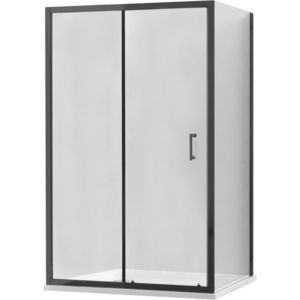 MEXEN/S APIA sprchový kout 140x100, transparent, černá 840-140-100-70-00 obraz