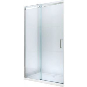 MEXEN Omega posuvné sprchové dveře 140, transparent, chrom se sadou pro niku 825-140-000-01-00 obraz