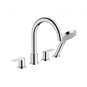 HANSGROHE Vernis Shape Baterie na okraj vany, 4-otvorová instalace, chrom 71459000 obraz