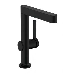 HANSGROHE Finoris Umyvadlová baterie 230, s výpustí Push-Open a otočným výtokem, matná černá 76060670 obraz