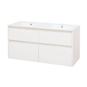 Mereo Opto, koupelnová skříňka s keramickým umyvadlem 121 cm, bílá CN913 obraz