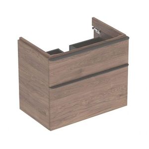 GEBERIT Smyle Square Umyvadlová skříňka, 73x47x62 cm, 2 zásuvky, ořech/lávová 500.353.JR.1 obraz