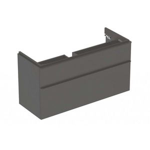 GEBERIT Smyle Square Umyvadlová skříňka, 118x47x62 cm, 2 zásuvky, lávová 500.355.JK.1 obraz