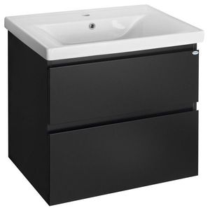AQUALINE ALTAIR umyvadlová skříňka 67x60x45cm, černá mat AI670 obraz