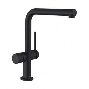 HANSGROHE M54 Dřezová baterie Talis 270, s uzavíracím ventilem pro spotřebič, matná černá 72827670 obraz
