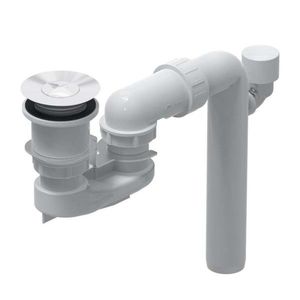 VILLEROY & BOCH Příslušenství Vanová odtoková a přepadová souprava, ViFlow, alpská bílá U90953001 obraz