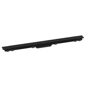 HANSGROHE RainDrain Match Plus Sprchový žlab 90 cm, s roštem, matná černá 56216670 obraz