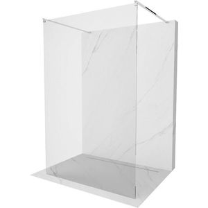 MEXEN/S Kioto Sprchová zástěna WALK-IN volněstojící 105 x 200, transparent 8 mm, chrom 800-105-002-01-00 obraz