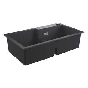 GROHE Dřezy Kompozitní dřez K500 s automatickým odtokem, 86x50 cm, granitová černá 31649AP0 obraz