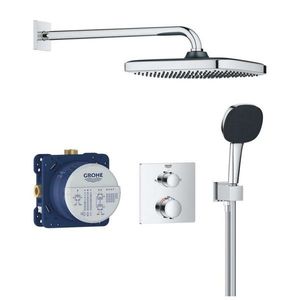GROHE Vitalio Comfort Sprchový set s termostatem pod omítku, 25x25 cm, 2 proudy, chrom 34882000 obraz