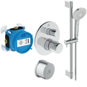IDEAL STANDARD CeraTherm Sprchový set s termostatem pod omítku, s tělesem, 3 proudy, chrom A7598AA obraz