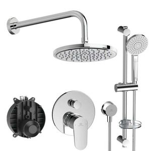 IDEAL STANDARD Cerafine O Sprchový set s baterií pod omítku, s tělesem, 3 proudy, průměr 20 cm, chrom BD189AA obraz