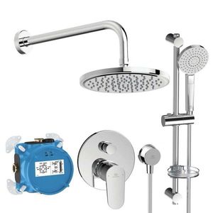 IDEAL STANDARD Cerafine O Sprchový set s baterií pod omítku, s tělesem, 3 proudy, průměr 20 cm, chrom BD190AA obraz