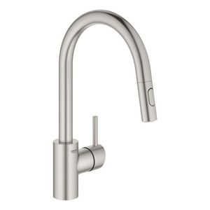 GROHE Concetto Dřezová baterie s výsuvnou sprškou, supersteel 31483DC2 obraz