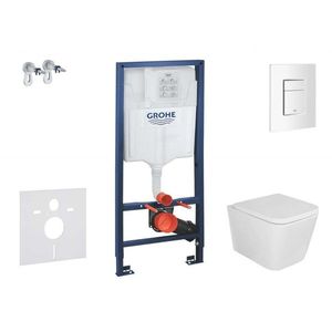 GROHE Rapid SL Set předstěnové instalace, klozetu Arkas I sedátka softclose, tlačítko Skate Cosmopolitan, alpská bílá SANI11BA3104 obraz