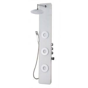 KERRA Sprchový panel s hydromasáží Tore (bílý) 5907548105509 obraz