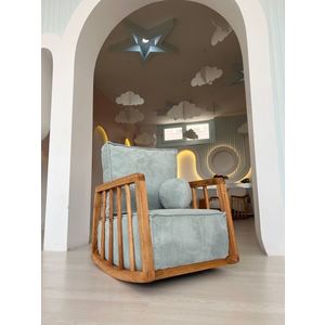 Velice elegantní dřevěné houpací křeslo, 72 x 63 x 50 cm 99144 obraz
