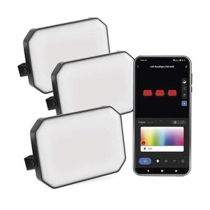 EMOS GoSmart RGB+CCT Startovací sada LED reflektorů 14W IP65 s WiFi, 3 kusy ZIW184R obraz