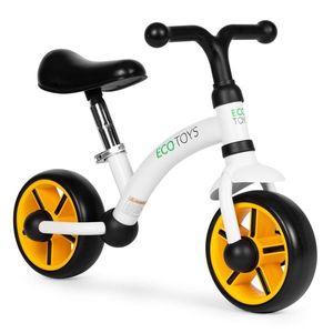 Dětské odrážedlo EVA ECOTOYS bílé/žluté obraz