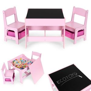 Sada dětského nábytku HOME ECOTOYS růžová obraz