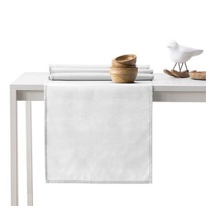 Sada ubrusu a běhounu na stůl AmeliaHome VESTA 115x250+35x250 cm bílá obraz