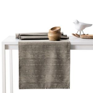 Sada ubrusu a běhounu na stůl AmeliaHome VESTA 115x300+35x300 cm cappuccino obraz