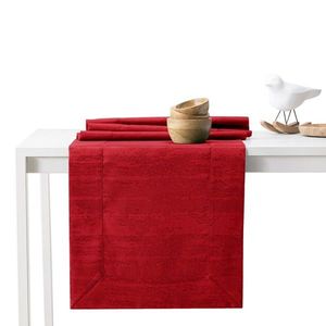 Sada ubrusu a běhounu na stůl AmeliaHome VESTA 115x300+35x300 cm červená obraz