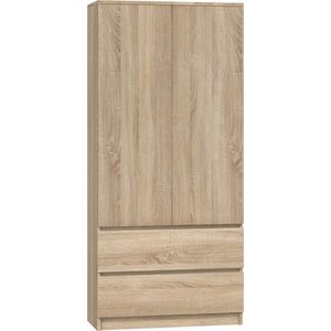 TP Living Šatní skříň MALWA I 90 cm dub sonoma obraz