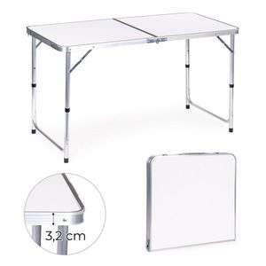 MultiGarden Skládací turistický stůl Veloca 120x60 cm bílý obraz