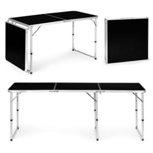 MultiGarden Skládací turistický stůl Veloca 180x60 cm černý obraz