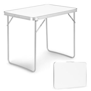 MultiGarden Skládací turistický stůl Veloca 80x60 cm bílý obraz