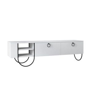 Kalune Design TV stolek NORFOLK 150 cm bílý obraz