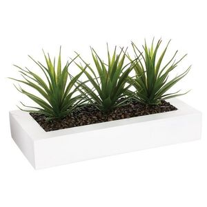 DekorStyle Umělá Aloe Vera v květináči Grassy obraz