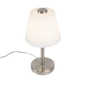 Designová stolní lampa ocelová stmívatelná vč. LED - Regno obraz