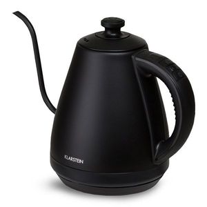 Klarstein Garcon, rychlovarná konvice, 1 l, 2000 W, funkce udržení tepla, husí krk, nerezová ocel obraz