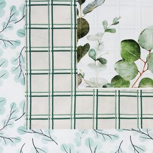 ArtFir Sada kuchyňských utěrek CLOVER | zelená 50 x 75 cm obraz