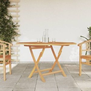 Skládací zahradní stůl 120 x 120 x 75 cm masivní teakové dřevo obraz
