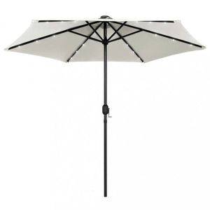 Zahradní slunečník s LED světly Ø 270 cm Dekorhome obraz