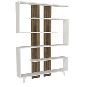 Knihovna Rain White Walnut obraz