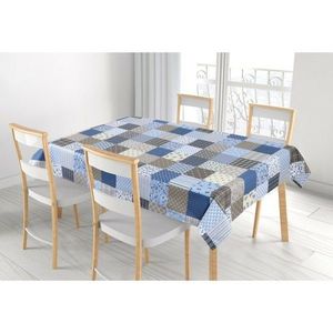 Bellatex Ubrus Adéla Patchwork modrá, 120 x 140 cm obraz
