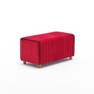 Taburet Mabel Puf Red obraz