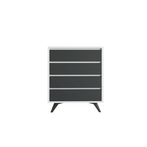 Komoda Suvera White and Anthracite obraz