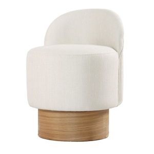 Taburet Barren Puf Cream obraz
