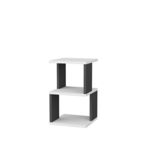 Noční stolek Carter White Anthracite obraz