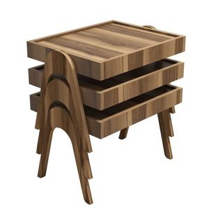 Odkládací stolek Roma Walnut, 3 ks obraz