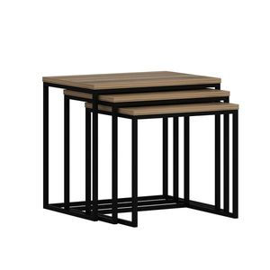 Odkládací stolek Evia Walnut, 3 ks obraz