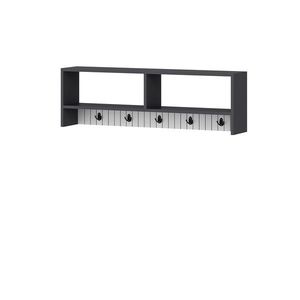 Nástěnný věšák Sarandon Anthracite White obraz