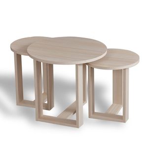 Odkládací stolek Mira Oak, 3 ks obraz